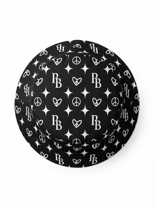 Bucket Hat black classic hologram ᴸᴵᴹᴵᵀᴱᴰ - PIA BOLTE® COUTURE