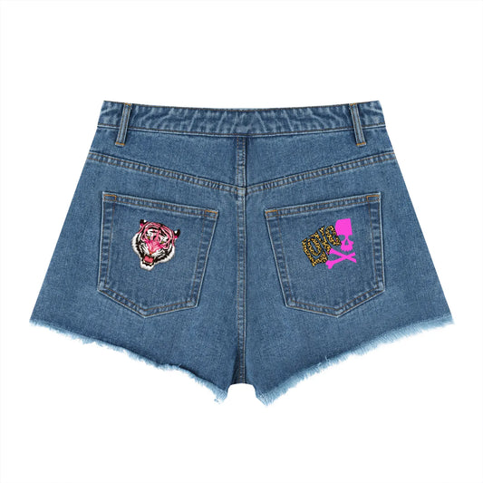 PIA BOLTE® Candy Rebel Denim Shorts – Sweet Chaos Edition - PIA BOLTE® COUTURE