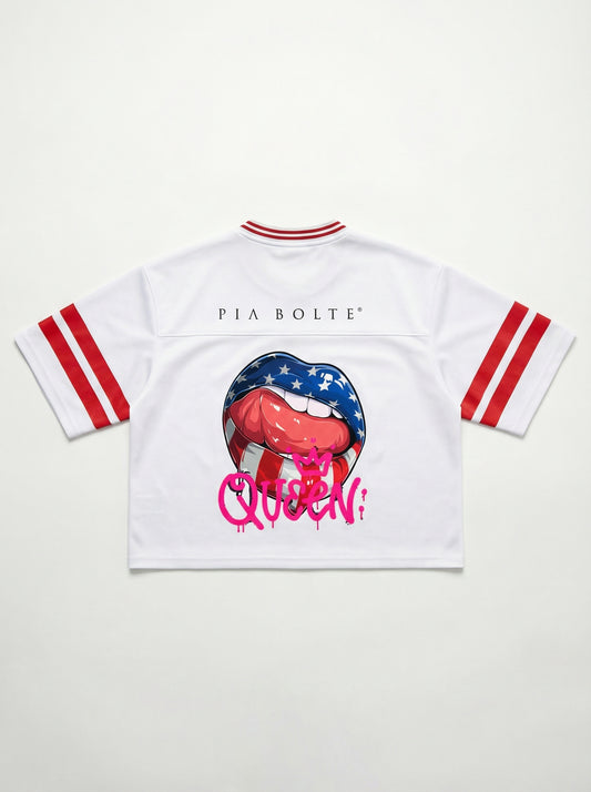 Boxy T-Shirt amercian Kiss👌 - PIA BOLTE® COUTURE