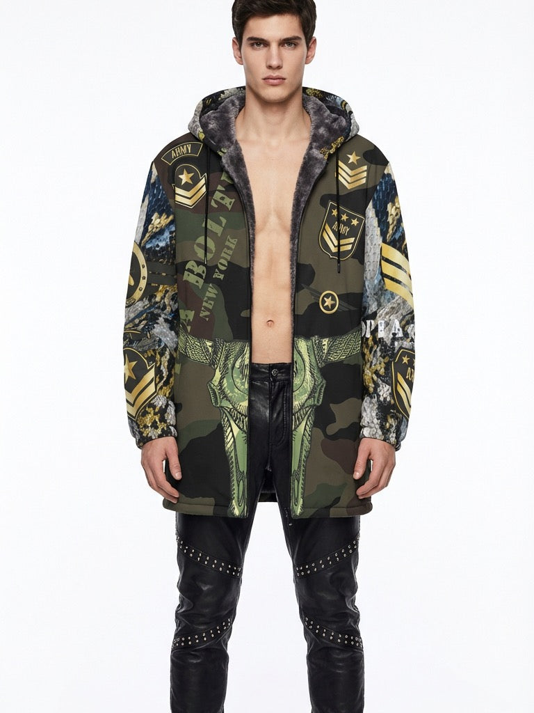 Hoodie jacket military TIGER (unisex) - PIA BOLTE® COUTURE