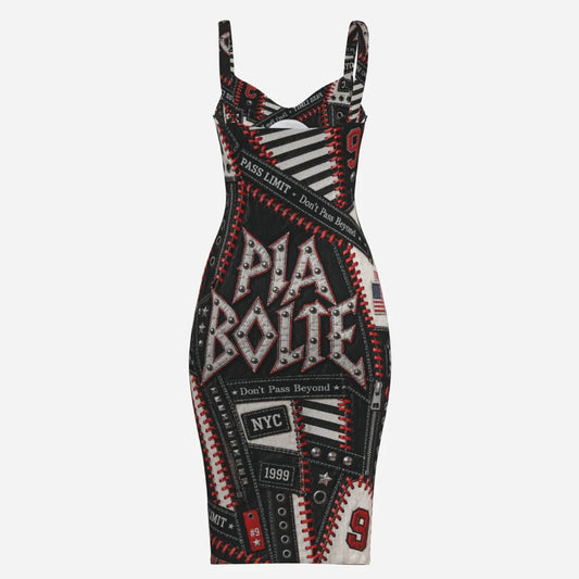 PIA BOLTE® Rebel Midi Dress – Street Couture Edition
