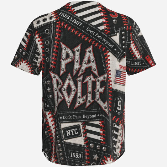 PIA BOLTE® Rebel Patch Baseball Jersey – Street Couture Edition