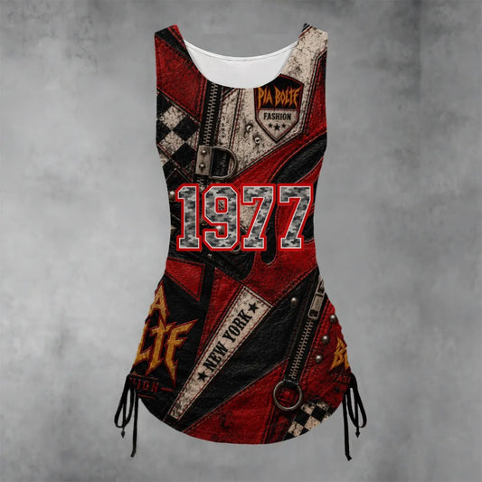 PIA BOLTE® Rebel Dress – Red Punk Edition