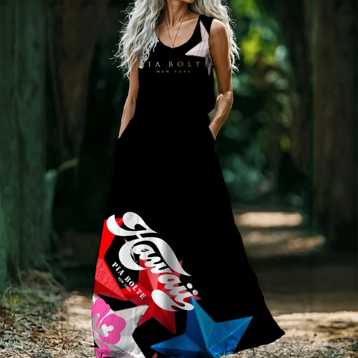 PIA BOLTE® Kleid - Hawaii Stars