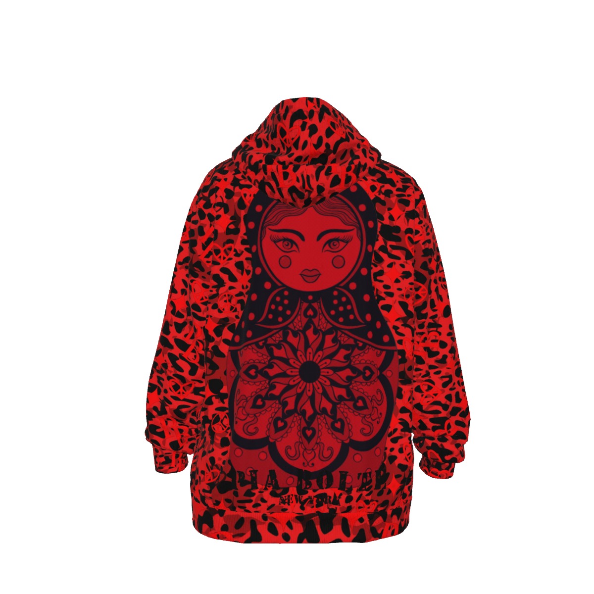 Hoodie Red Leo Matroschka