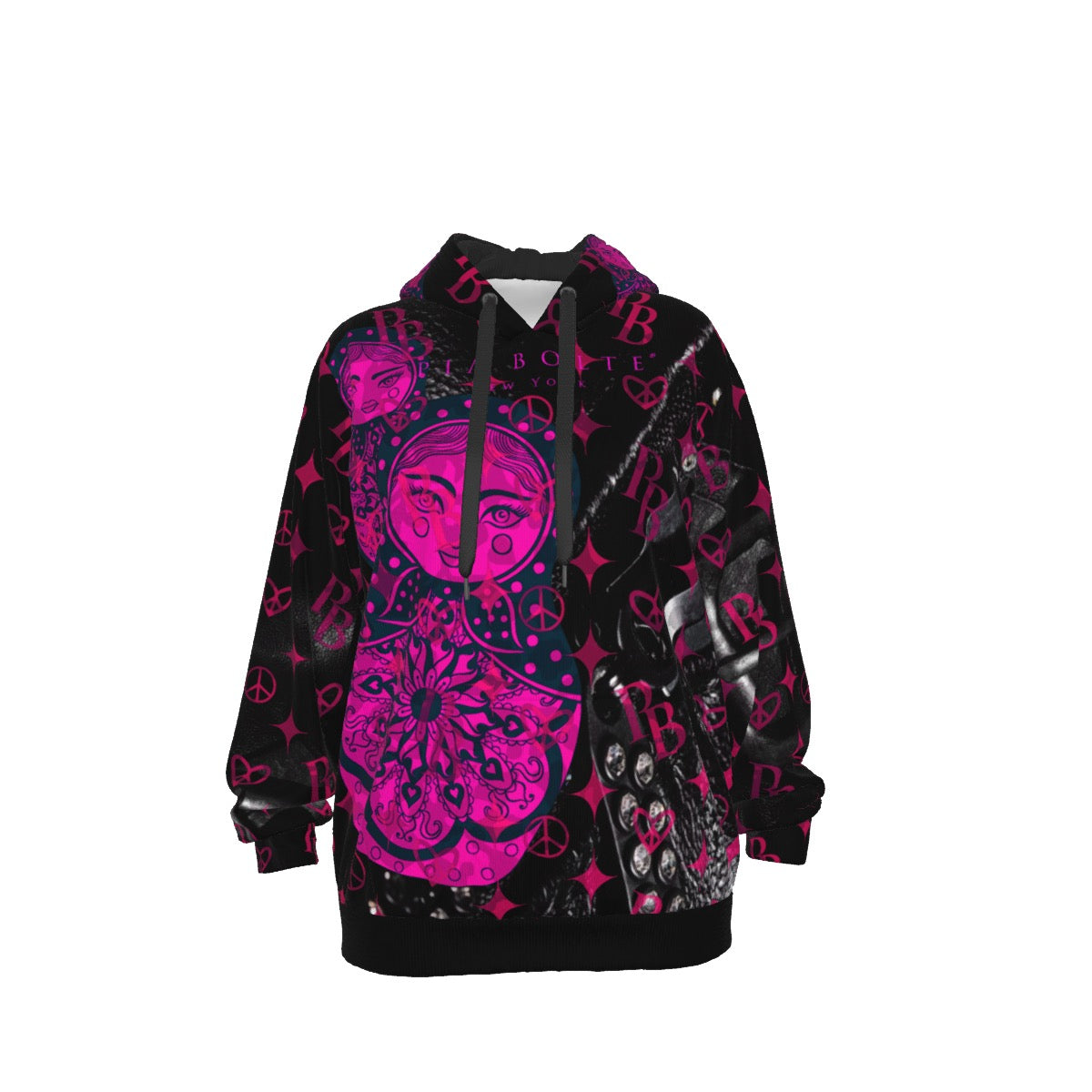 Hoodie Pink Hologram Matroschka