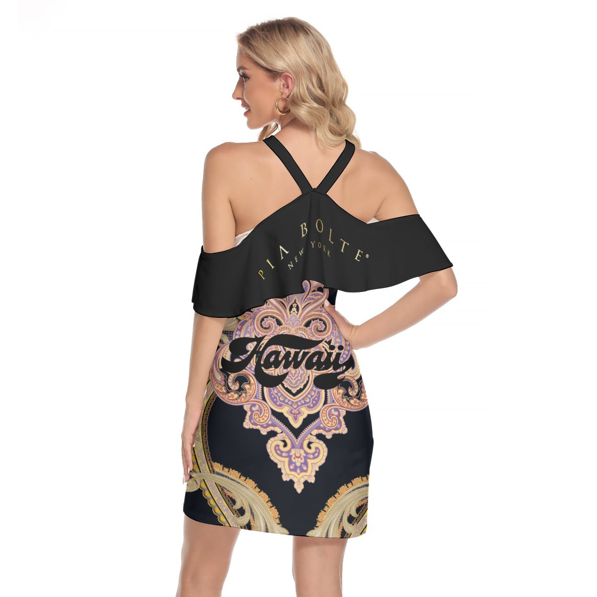 PIA BOLTE® Off Shoulder Kleid - Tiki Princess of Hawaii