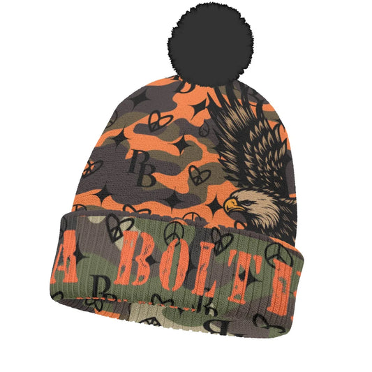 PIA BOLTE® Mütze – EAGLE Camouflage Pom-Pom