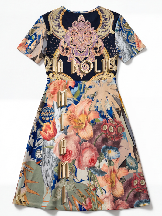 PIA BOLTE® Kleid - mystic flowers dream ᴸᴵᴹᴵᵀᴱᴰ - PIA BOLTE® COUTURE