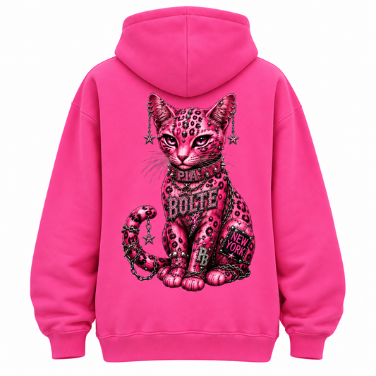 PIA BOLTE® ROCKSTAR DRAGON & GLAM CAT FLEECE HOODIE