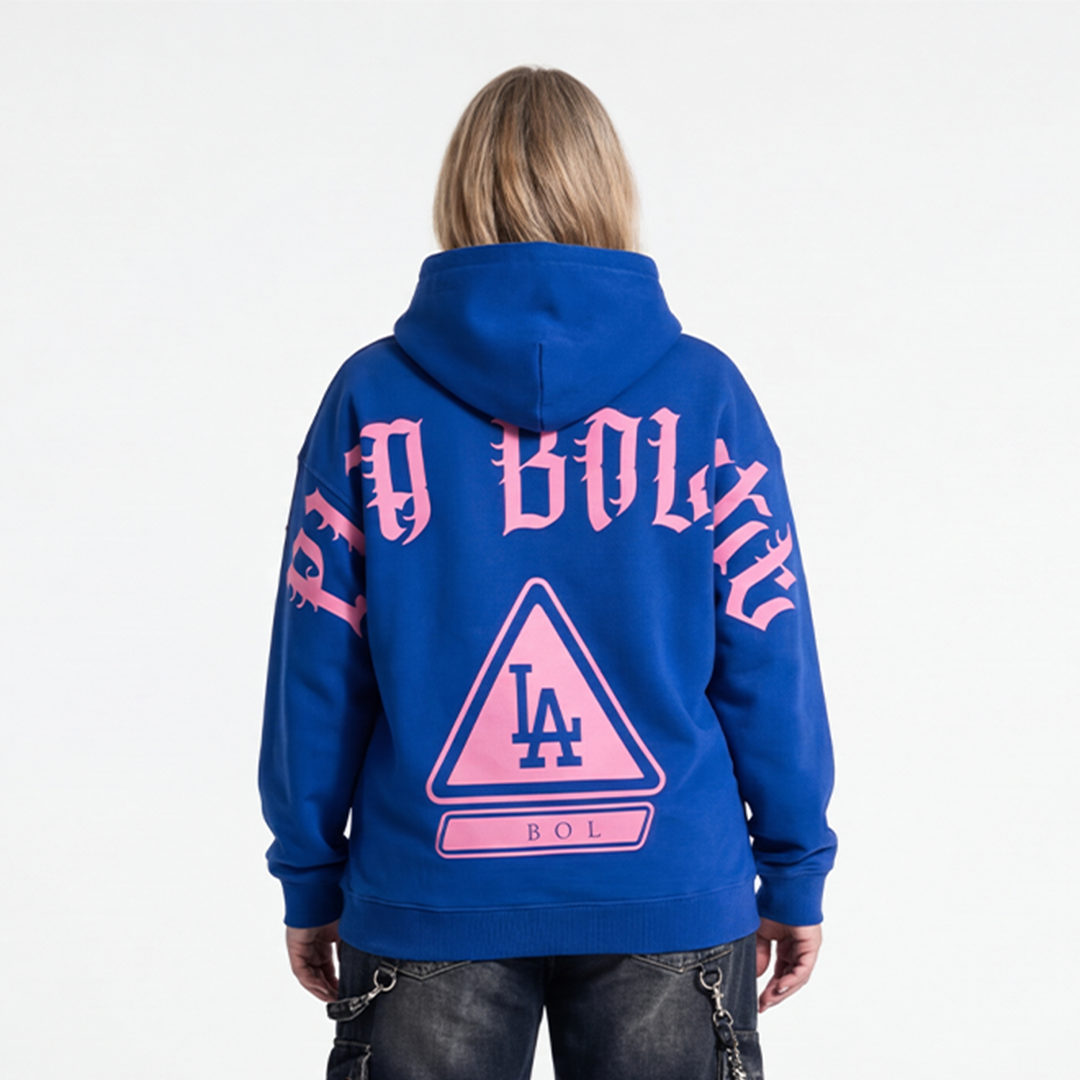 Hoodie LA royal blue