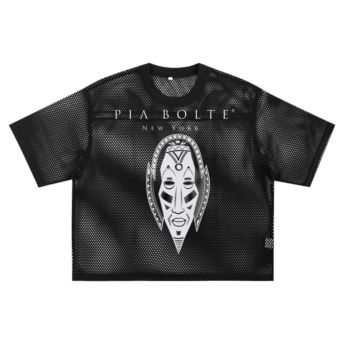 Transparent loose mesh Tiki Hawaii T-Shirt