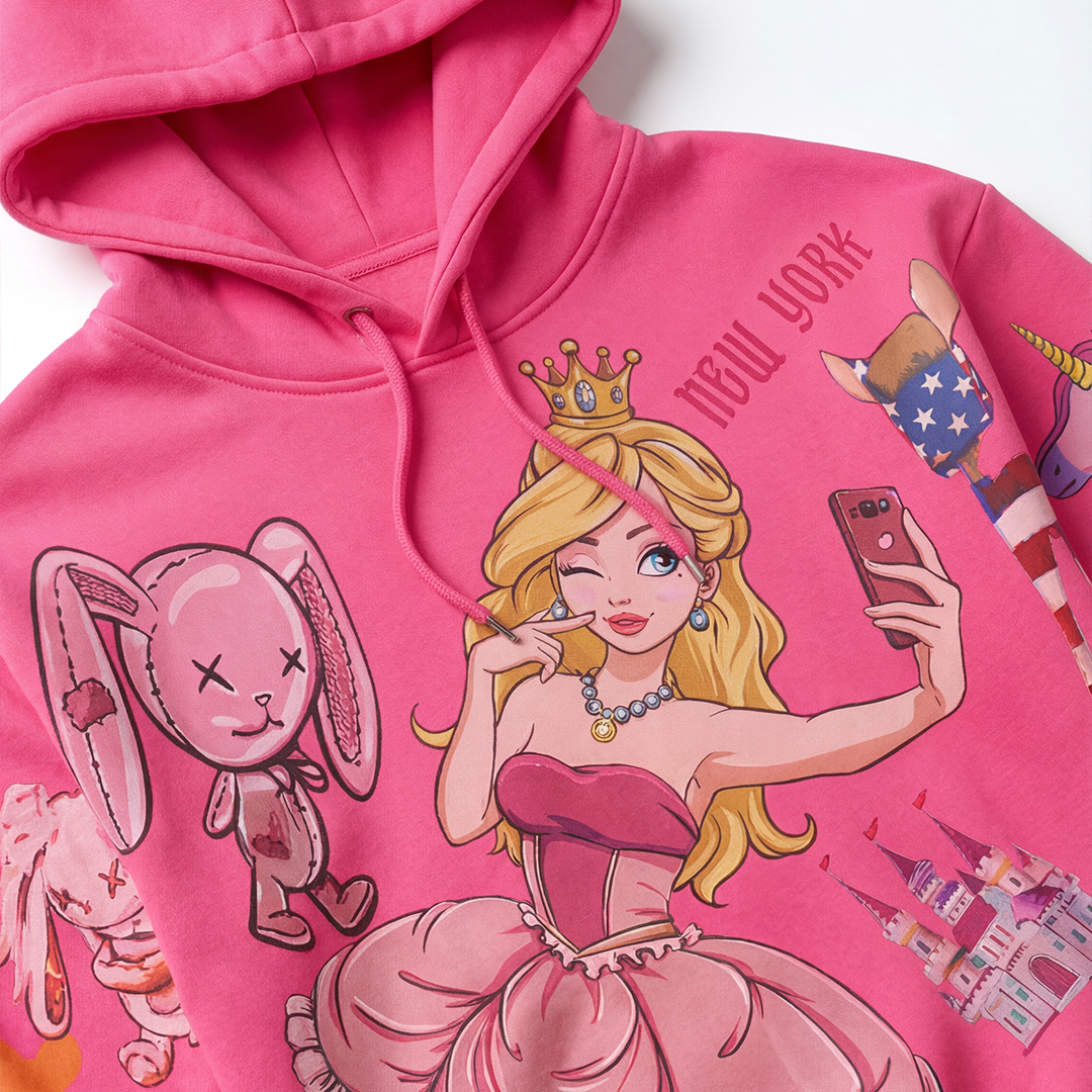 CROP neon pink PRINCESS