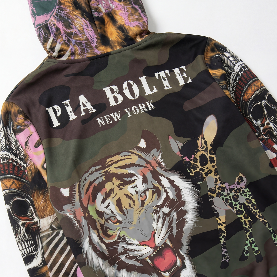 PIA BOLTE® Hoodie - camouflage Bambii Tiger