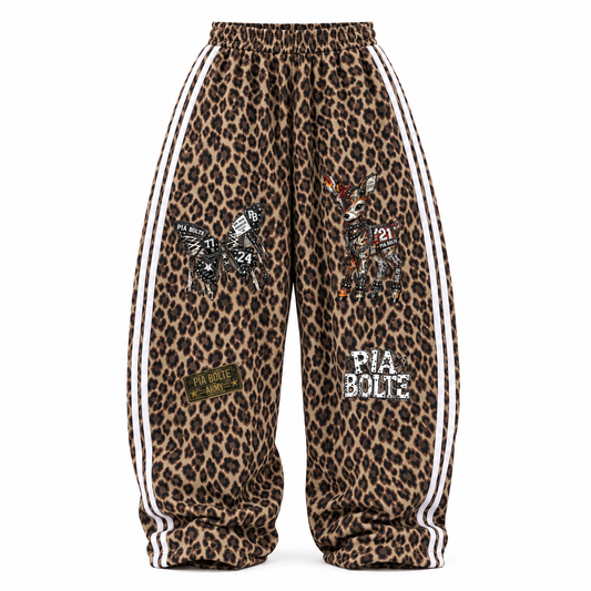 PIA BOLTE® SCORPION LEOPARD BARREL SWEATPANTS