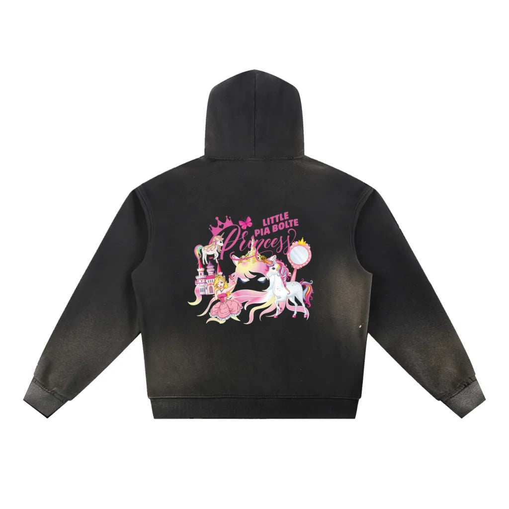 PIA BOLTE® Vintage Hoodie – Dark Bunny Edition