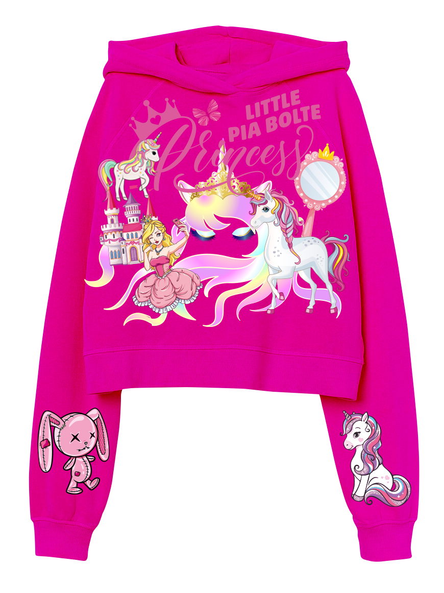 Hoodie CROP little princess
