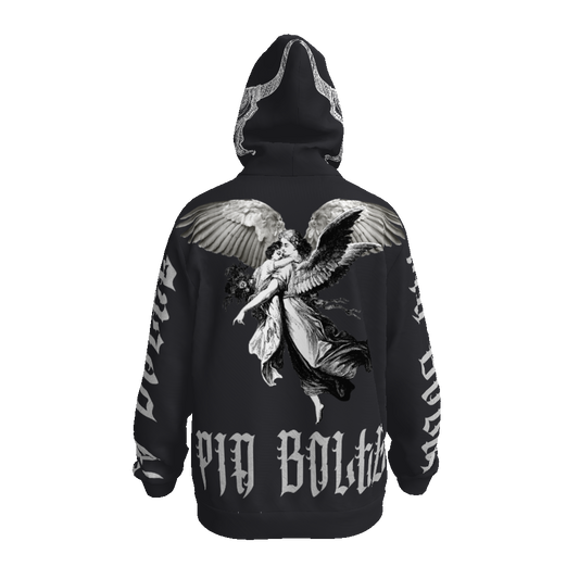 Hoodie Streetstyle Black skull with Angel ᴸᴵᴹᴵᵀᴱᴰ ᴱᴰᴵᵀᴵᴼᴺ