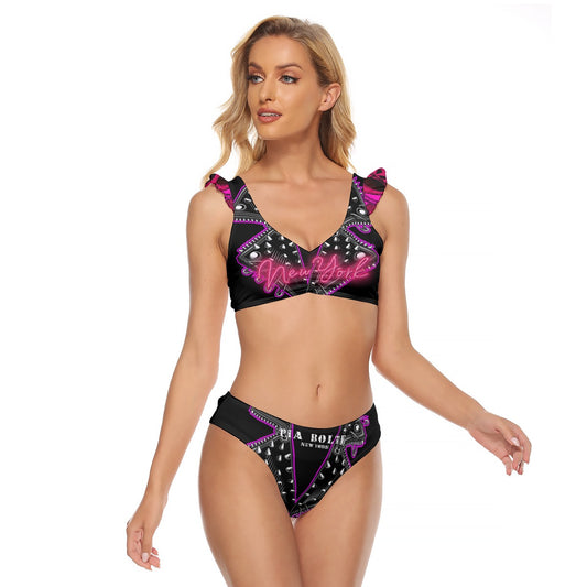 Swimsuit Bikini Glowing NY Zip ᴸᴵᴹᴵᵀᴱᴰ
