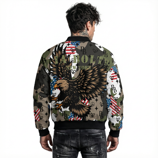 PIA BOLTE® College Jacket – Eagle Camo Stars Unisex