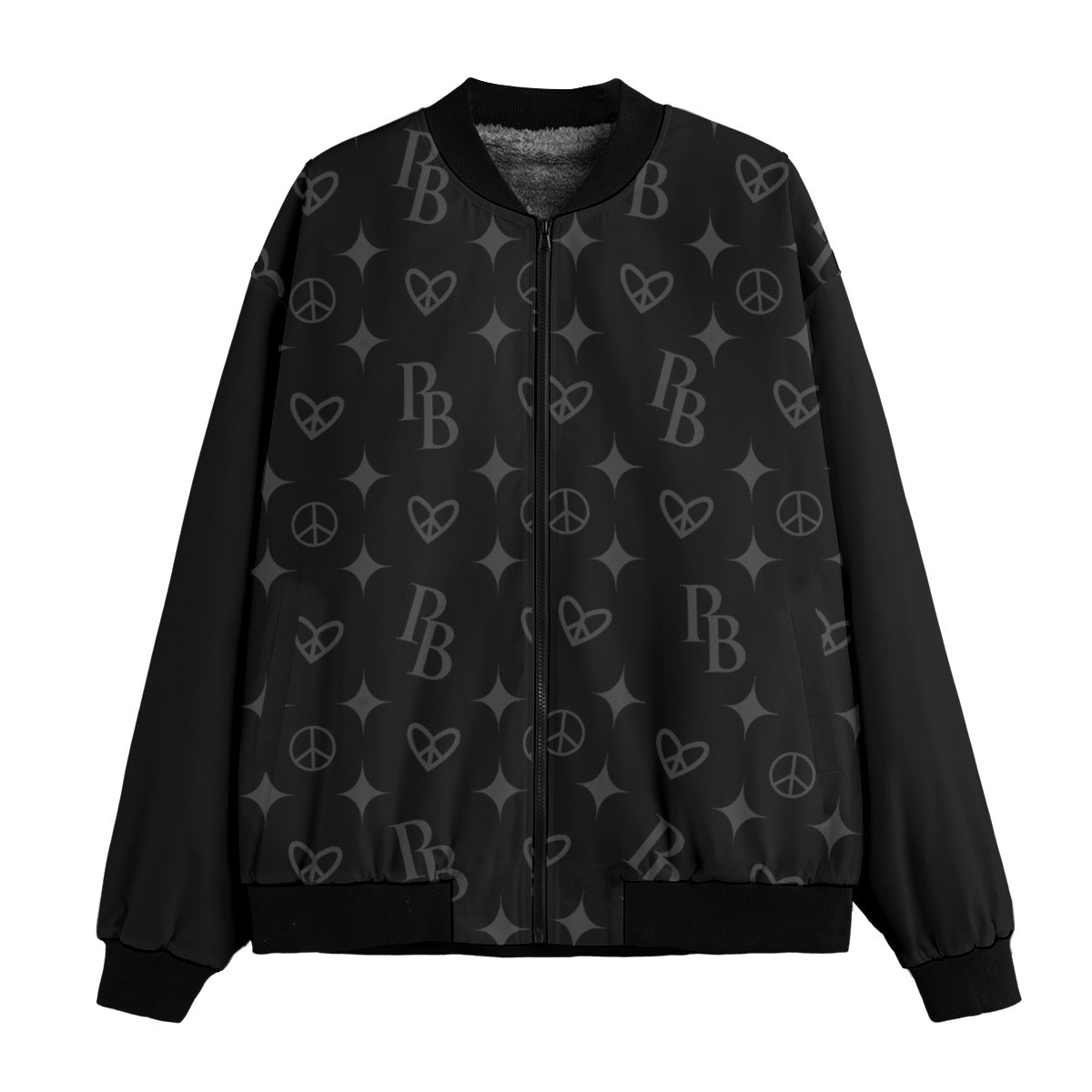 PIA BOLTE® Bomberjacke - Black & White Matroschka Style PB Hologram