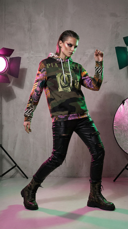 Hoodie camouflage LOVE