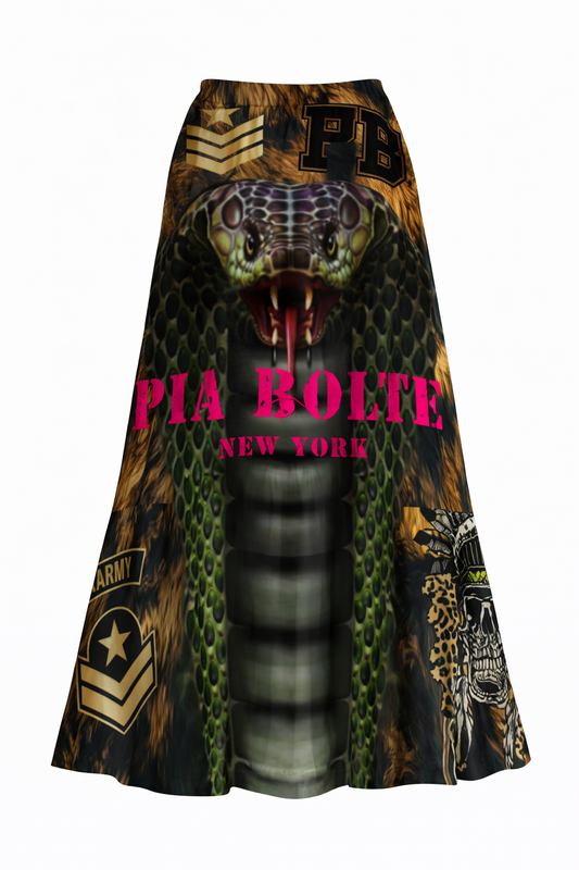 PIA BOLTE® Predator Maxi Skirt – Savage Luxury Edition