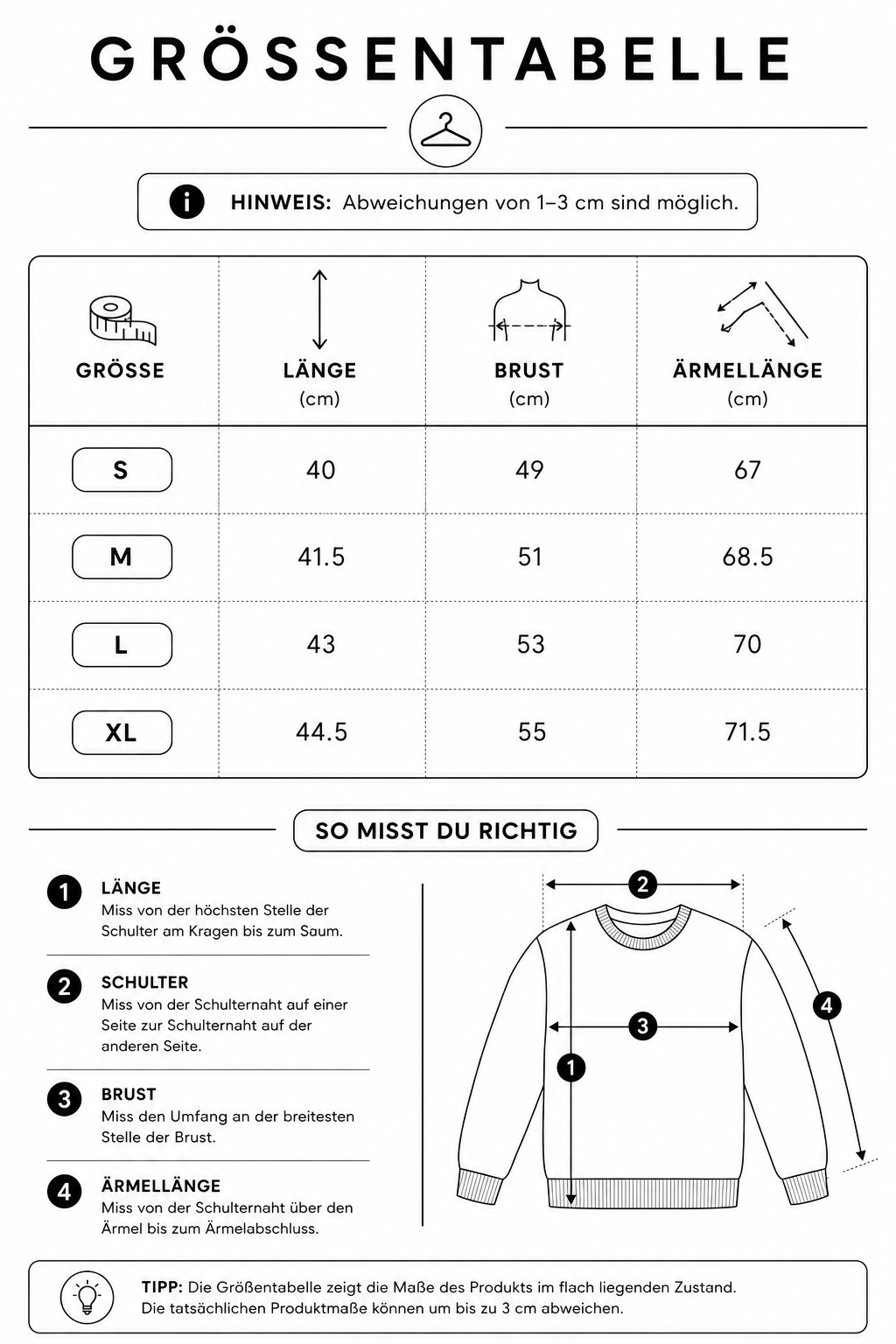 PIA BOLTE® Crop-Shirt - Cozy Love