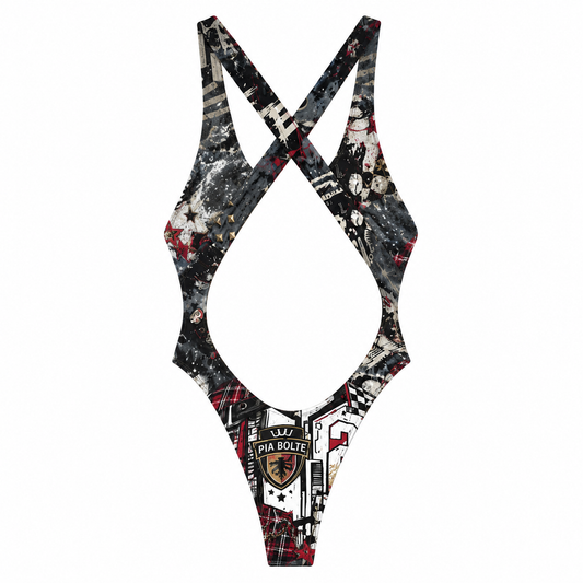 PIA BOLTE® Rebel Graffiti Cut-Out Swimsuit