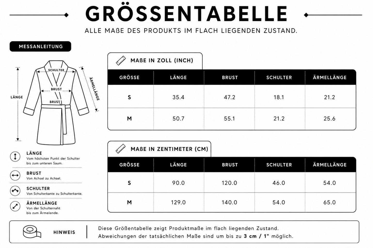 PIA BOLTE® Bademantel - Tiger