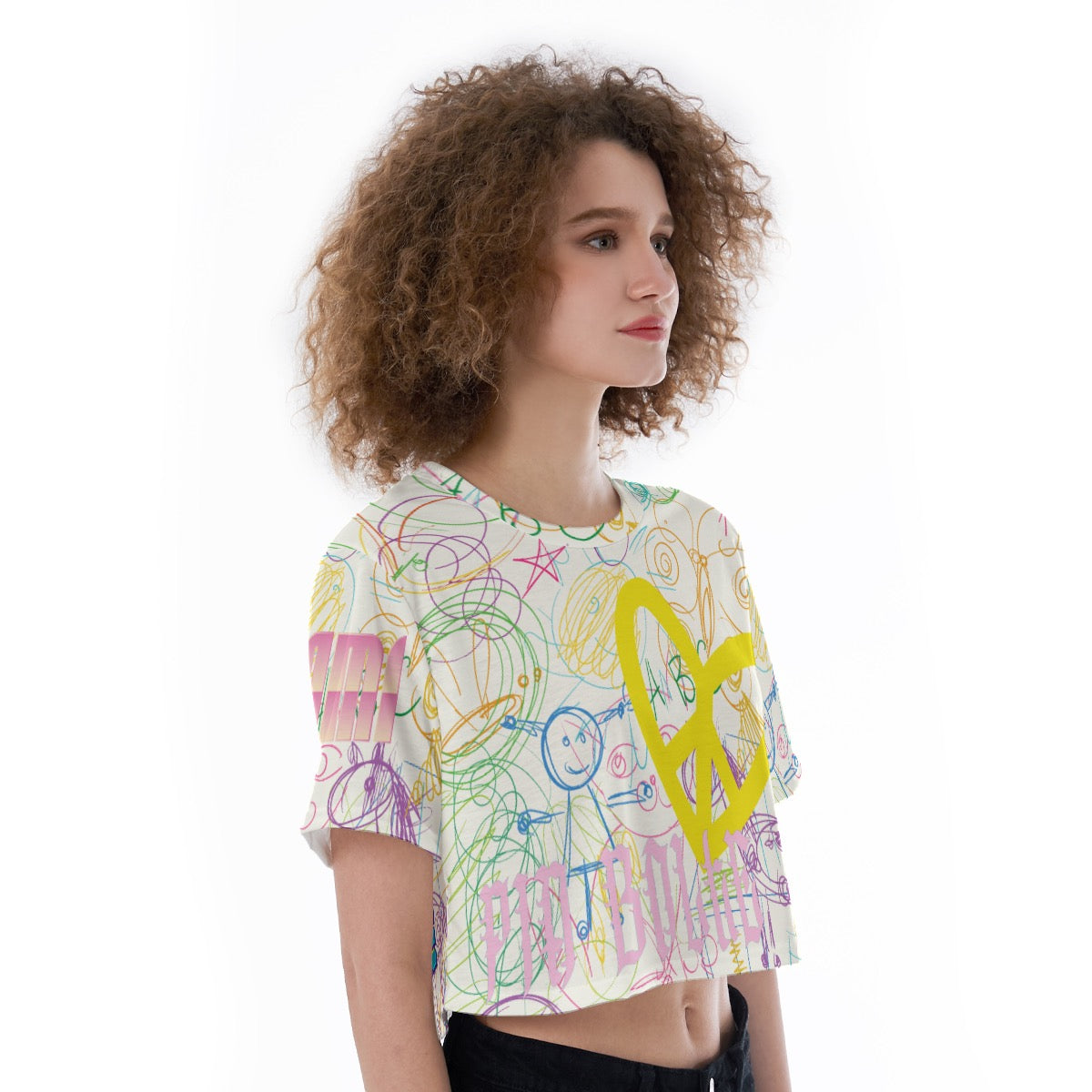 Cropped T-Shirt children painting ᴸᴵᴹᴵᵀᴱᴰ