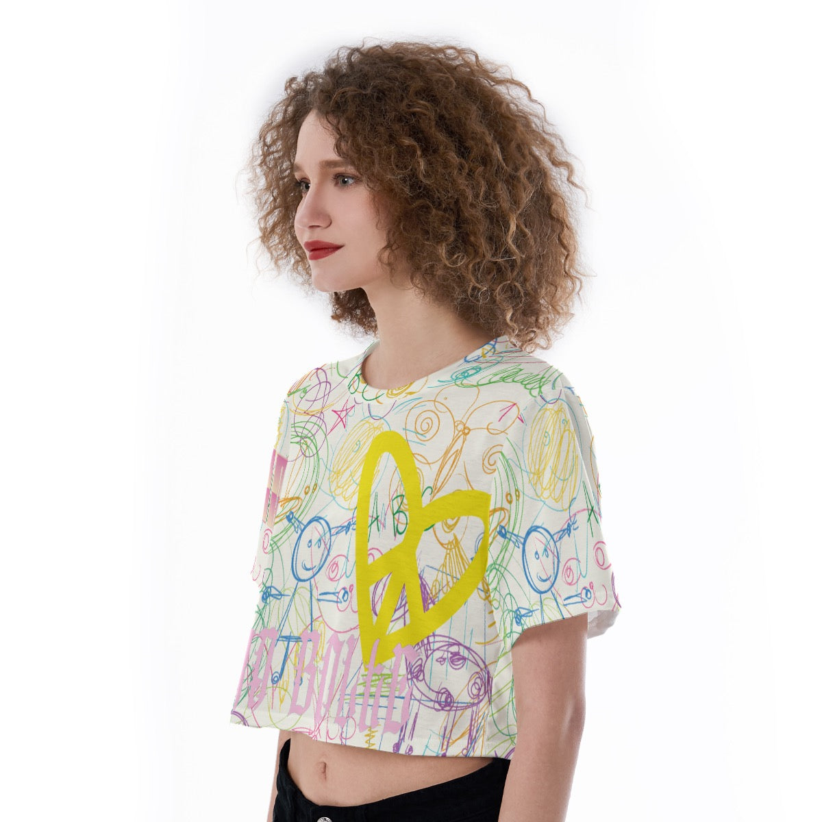 Cropped T-Shirt children painting ᴸᴵᴹᴵᵀᴱᴰ