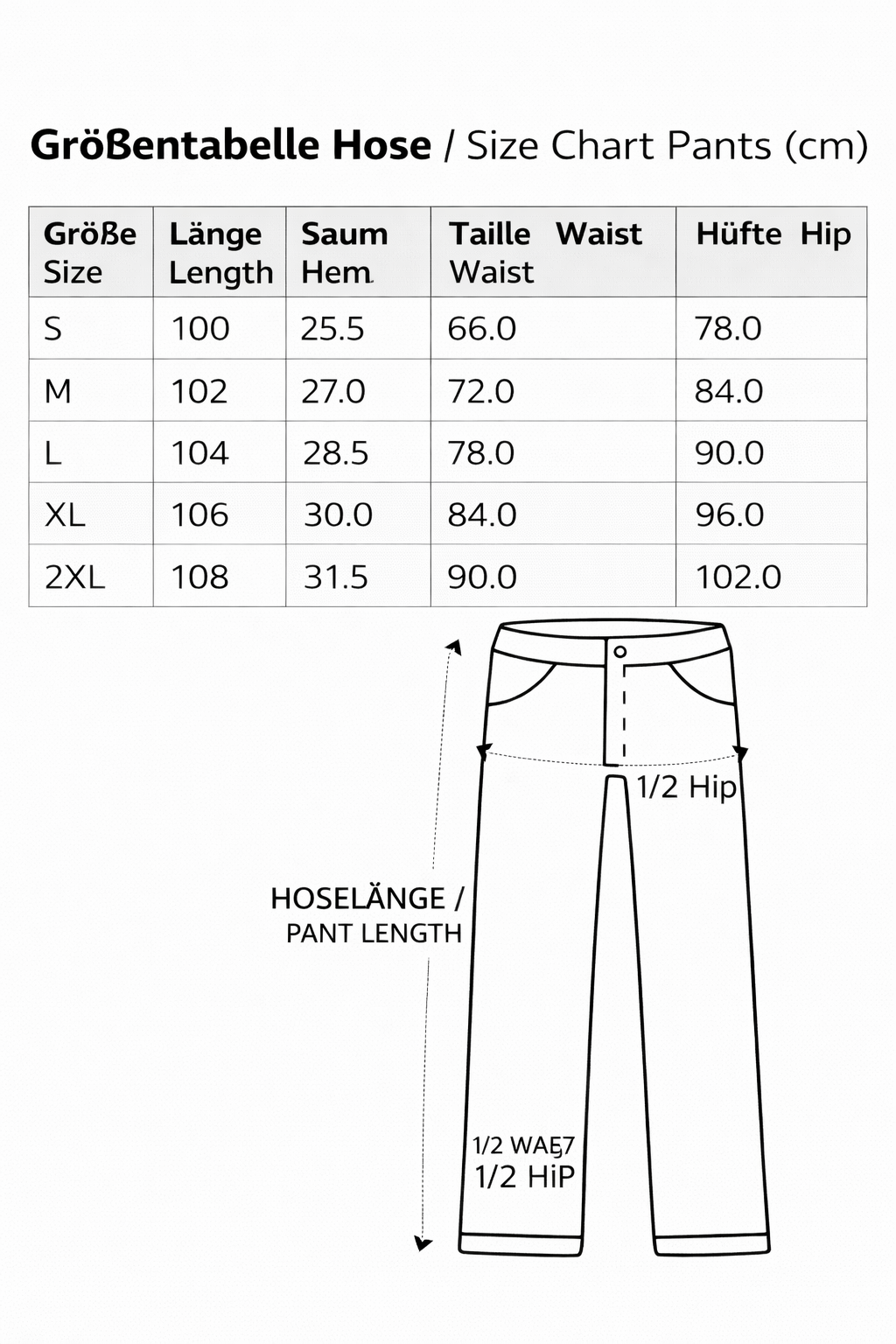 PIA BOLTE® Hose ROCKSTYLE