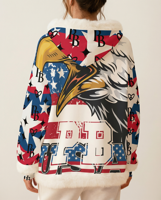 PIA BOLTE® Winter Hoodie – NYC Stars Angel Edition Cozy Glam