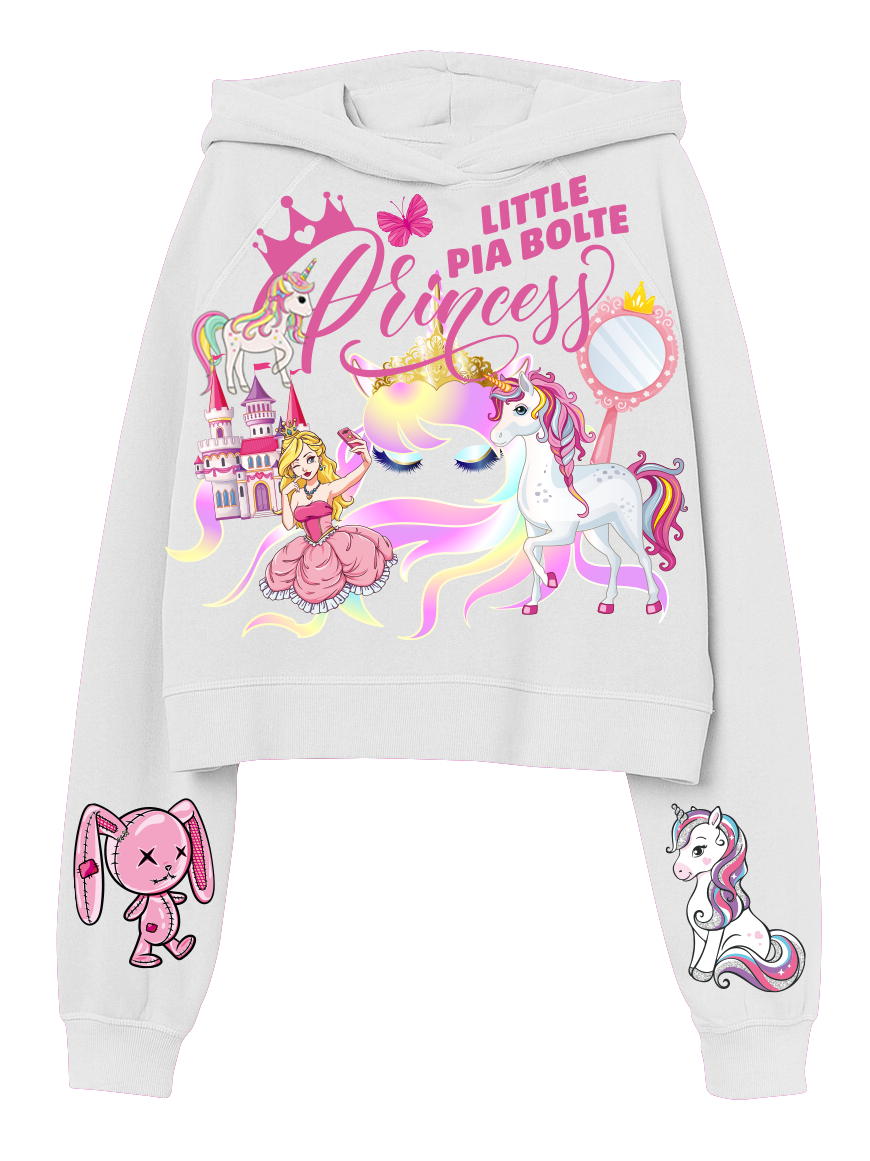 Hoodie CROP little princess