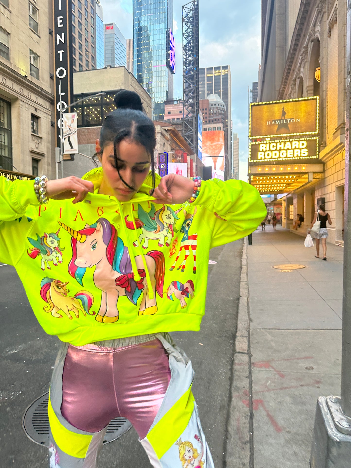 Hoodie neon yelllow Bunny - PIA BOLTE® COUTURE