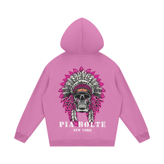 PIA BOLTE® Hoodie - pink LOVE chief indiana skull (unisex) ᴸᴵᴹᴵᵀᴱᴰ