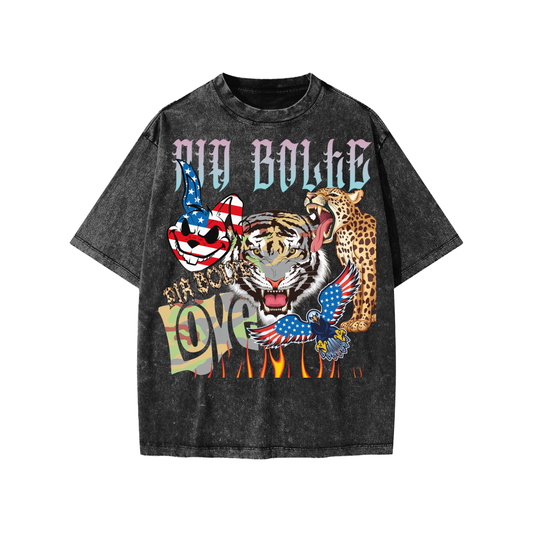 Kids T-Shirt LOVE amercian bunnyᴸᴵᴹᴵᵀᴱᴰ