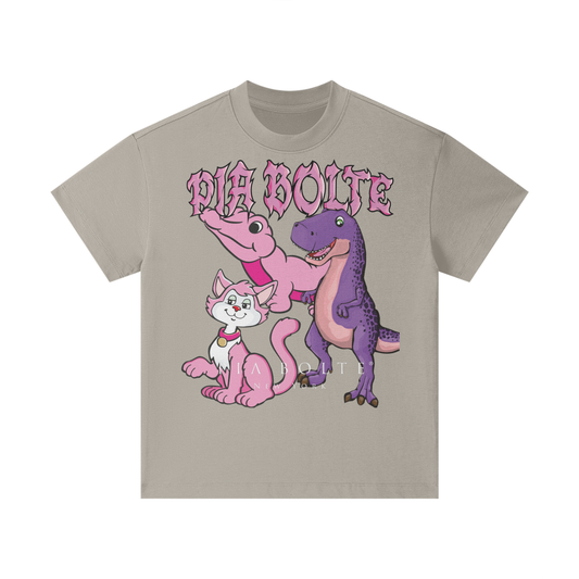 Kids T-Shirt sweet dinosaur kitty cat ᴸᴵᴹᴵᵀᴱᴰ