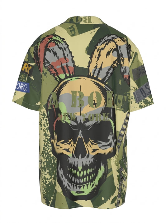 Men Silk Short-Sleeved Shirt U.S. Army Star - PIA BOLTE® COUTURE