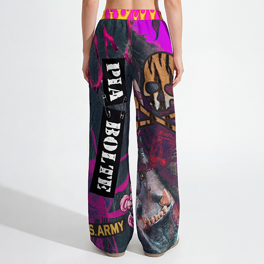 PIA BOLTE® Hose - Pink Indiana Skull
