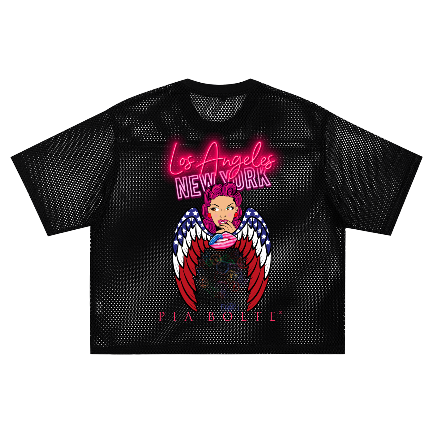 Net T-Shirt pink skull ᴸᴵᴹᴵᵀᴱᴰ