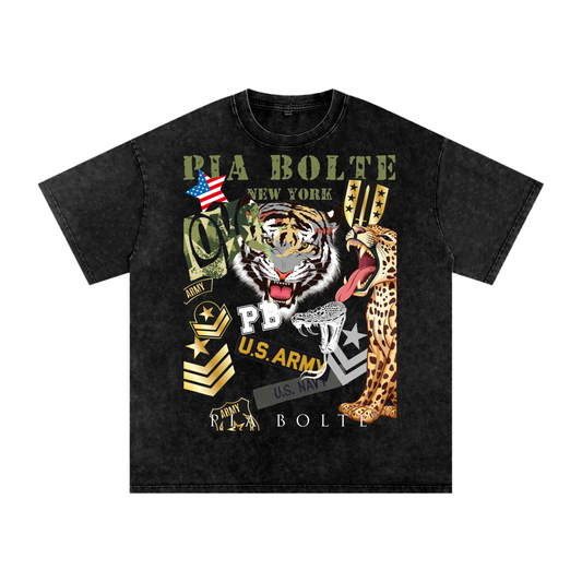 Oversize T-Shirt tiger snake U.S. Army ᴸᴵᴹᴵᵀᴱᴰ