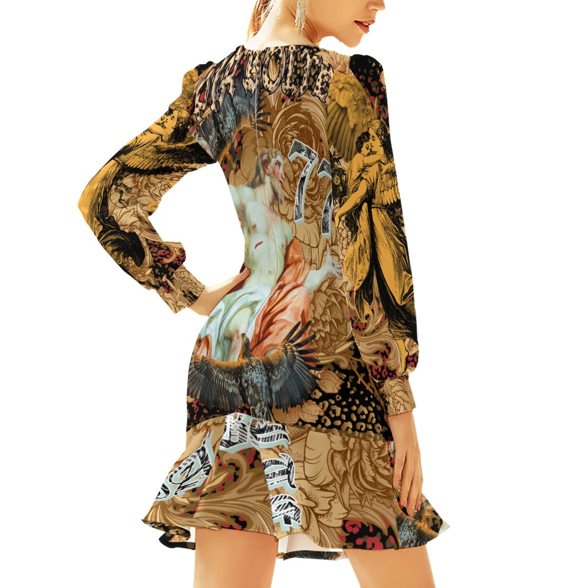Skinny Dress golden angels ᴸᴵᴹᴵᵀᴱᴰ