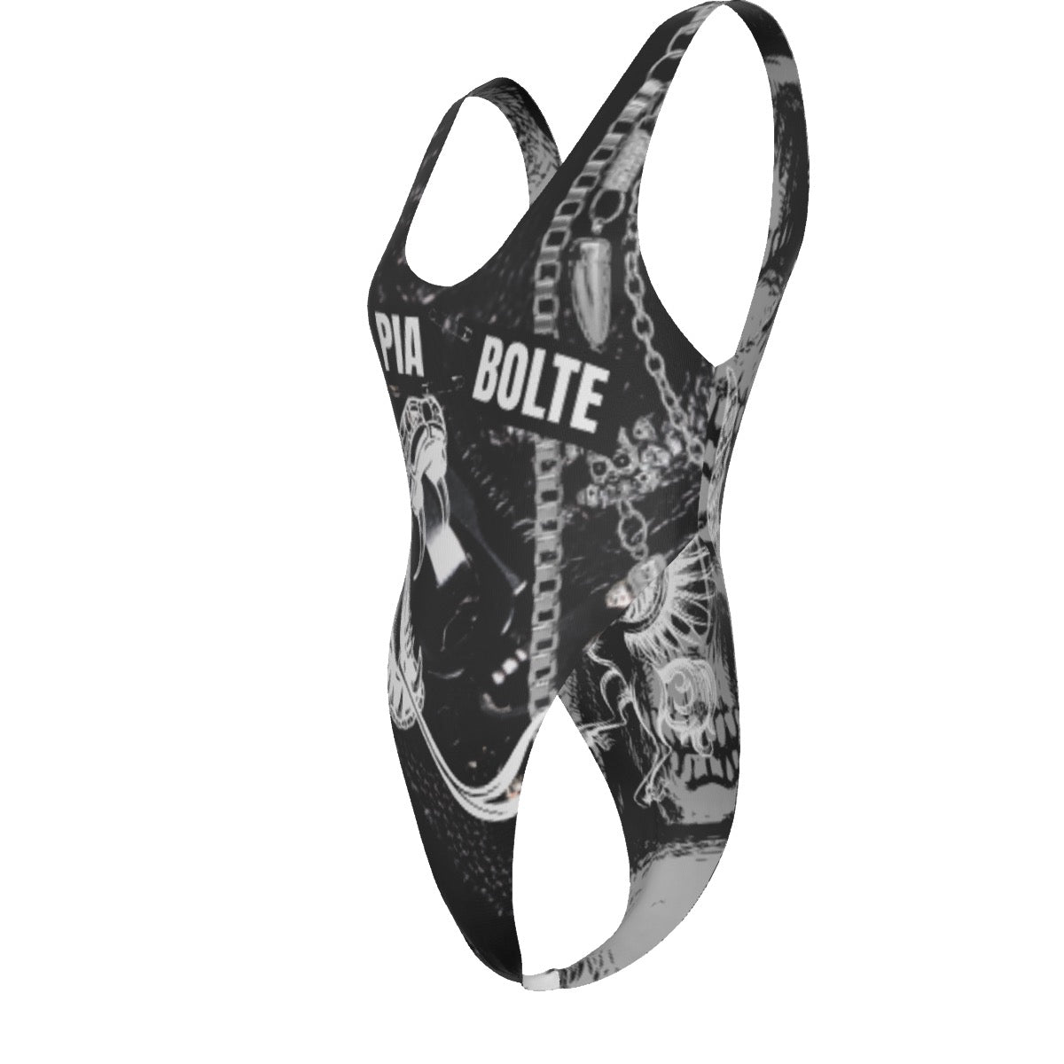 Women High Cut Swimsuit Dark Snake ᴸᴵᴹᴵᵀᴱᴰ