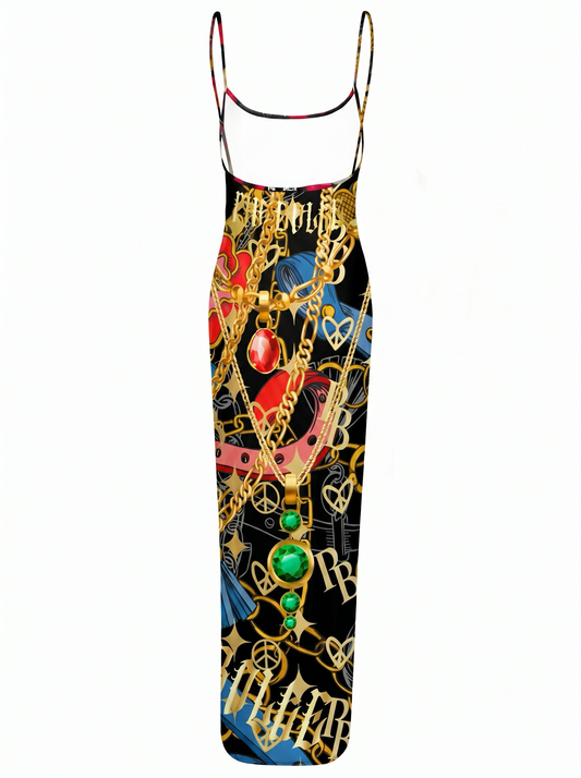 GO LUXURY CHAIN Dress Golden Eye