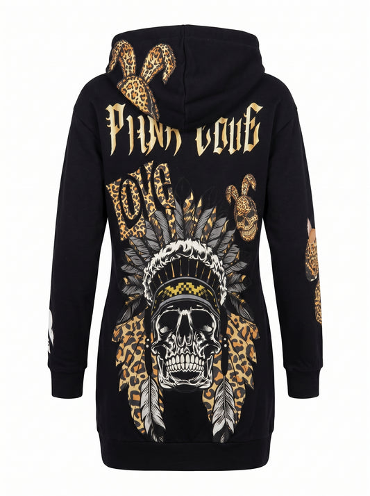 Hoodie long Leo punk