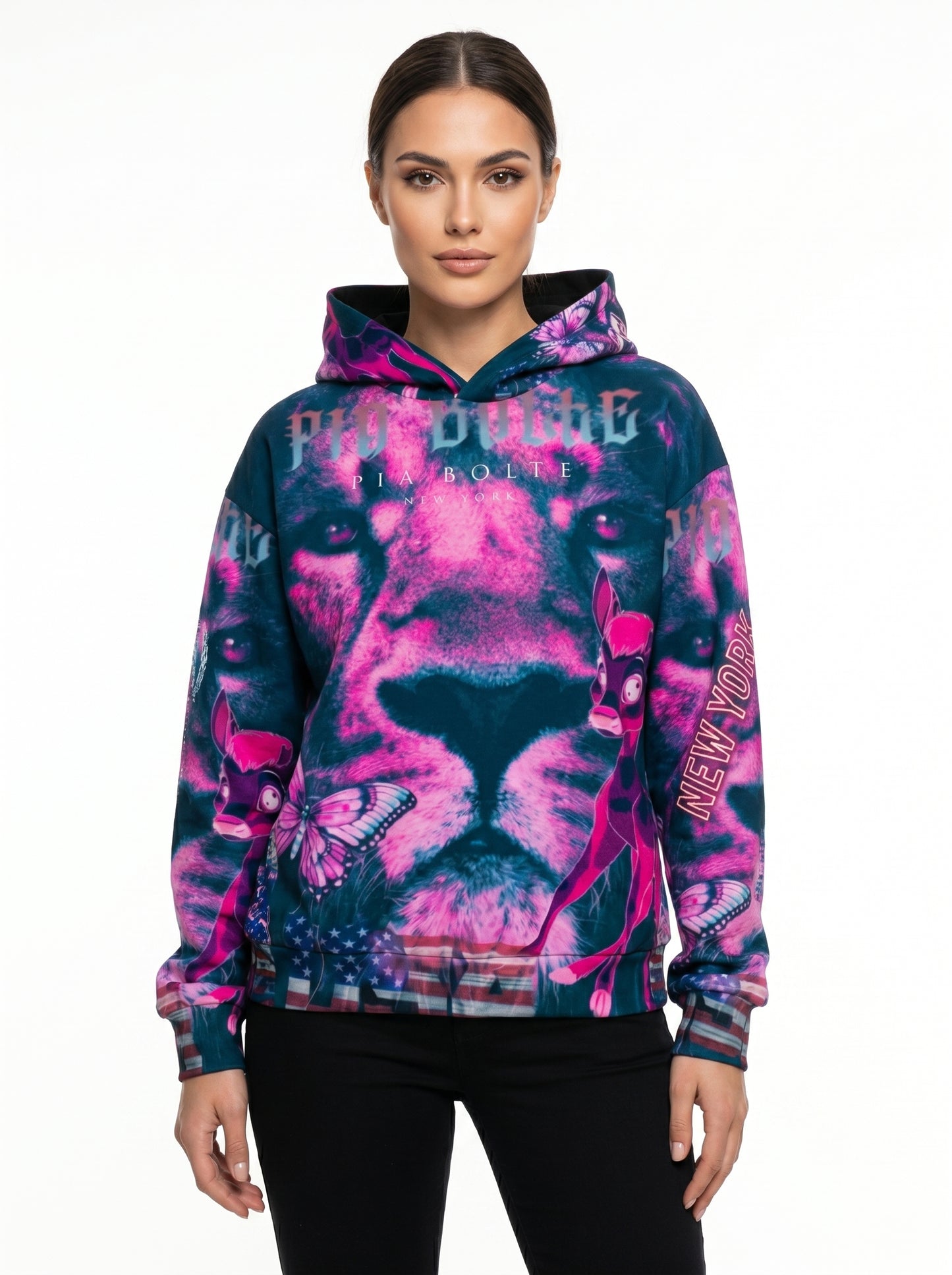 Hoodie Streetstyle LION II. ɴᴇᴡ ʟɪᴍɪᴛᴇᴅ ᴄᴏʟʟᴇᴄᴛɪᴏɴ - PIA BOLTE® COUTURE