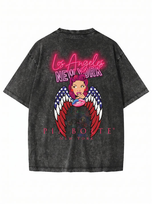 Kids T-Shirt LOVE amercian bunnyᴸᴵᴹᴵᵀᴱᴰ - PIA BOLTE® COUTURE