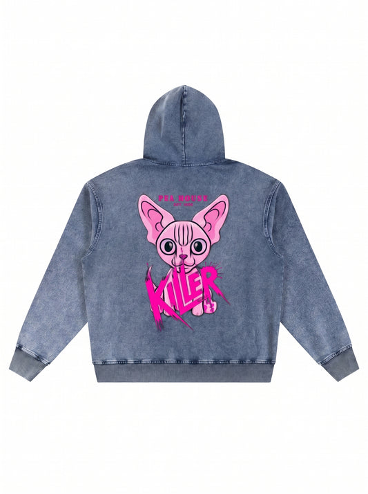 KILLER Chihuahua® Hoodie – Denim Blue